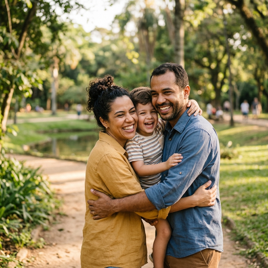 Família Feliz e Protegida
